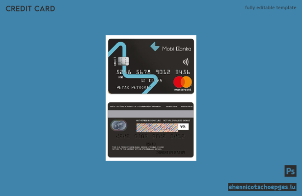 Beispielvorschau der Serbia Mobi Bank Mastercard
